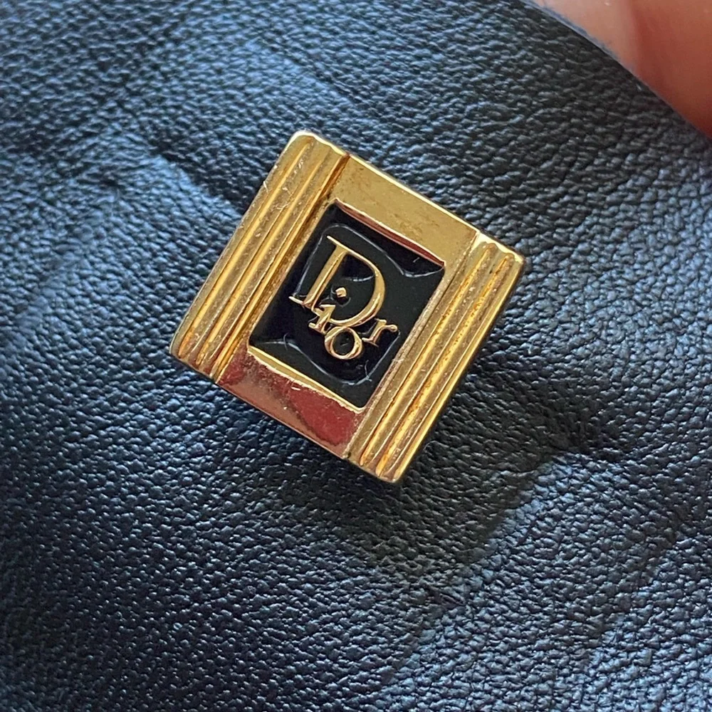 Christian Dior vintage brooch gold tone